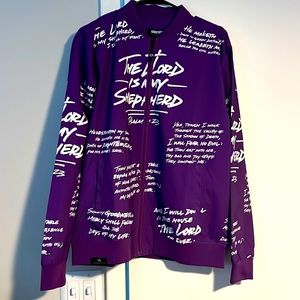 PURPLE SCRIPTURE JACKET